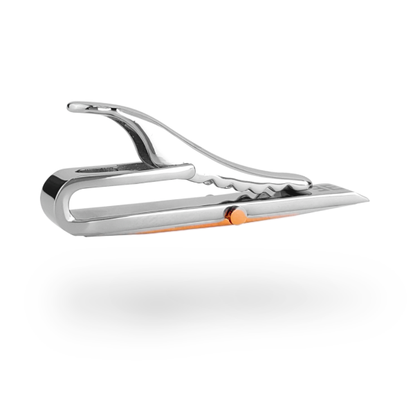 Silver-Rose Shield Tie Bar